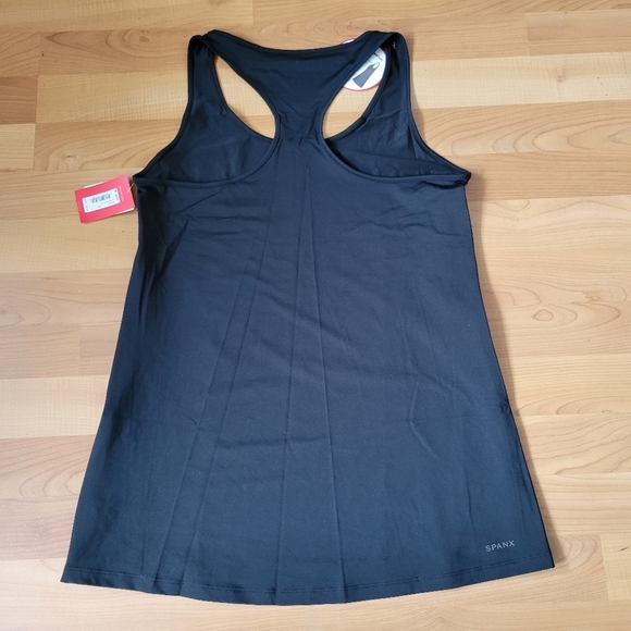 Spanx Transformation Black Side Zipper Racerback Tank Top Size M NWT - Picture 8 of 13